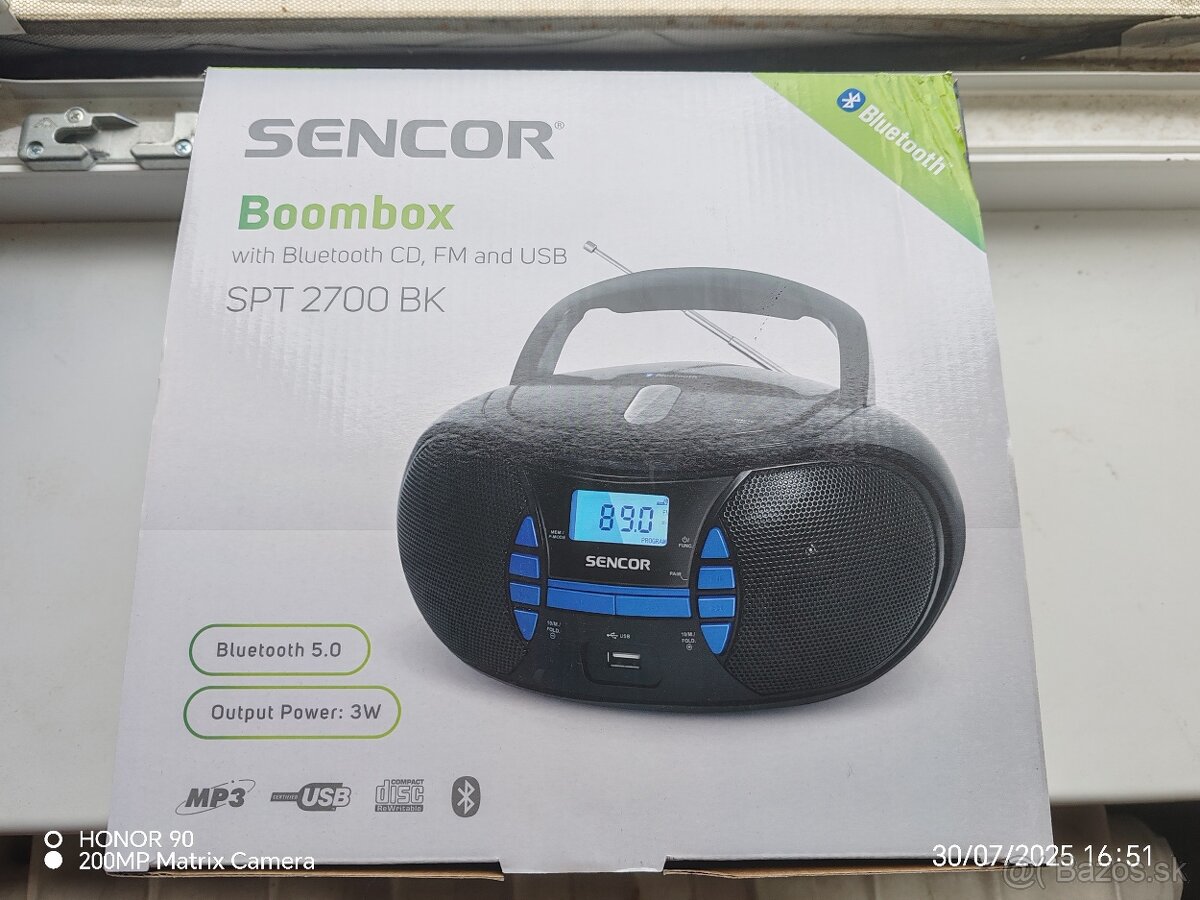 ⚡SPT 2700BK Boombox s Bluetooth⚡