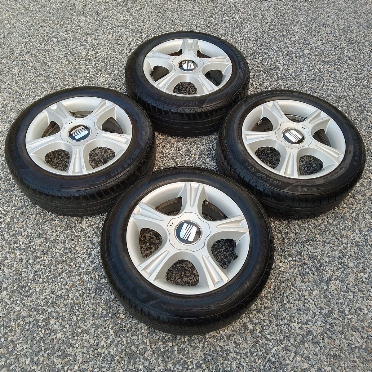 5x100 R15 Elektróny+Letné pneumatiky