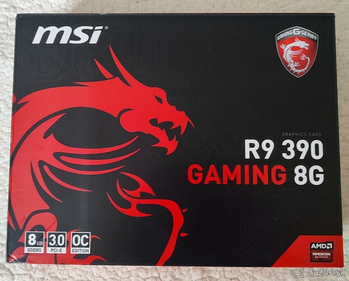 Msi R 9 390 gaming 8 G