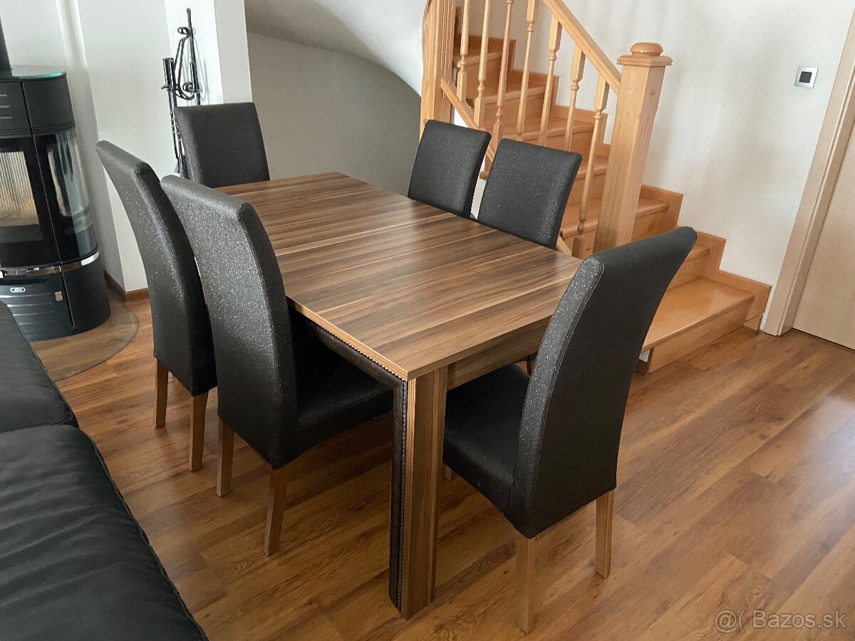 Stol a stoličky 6ks