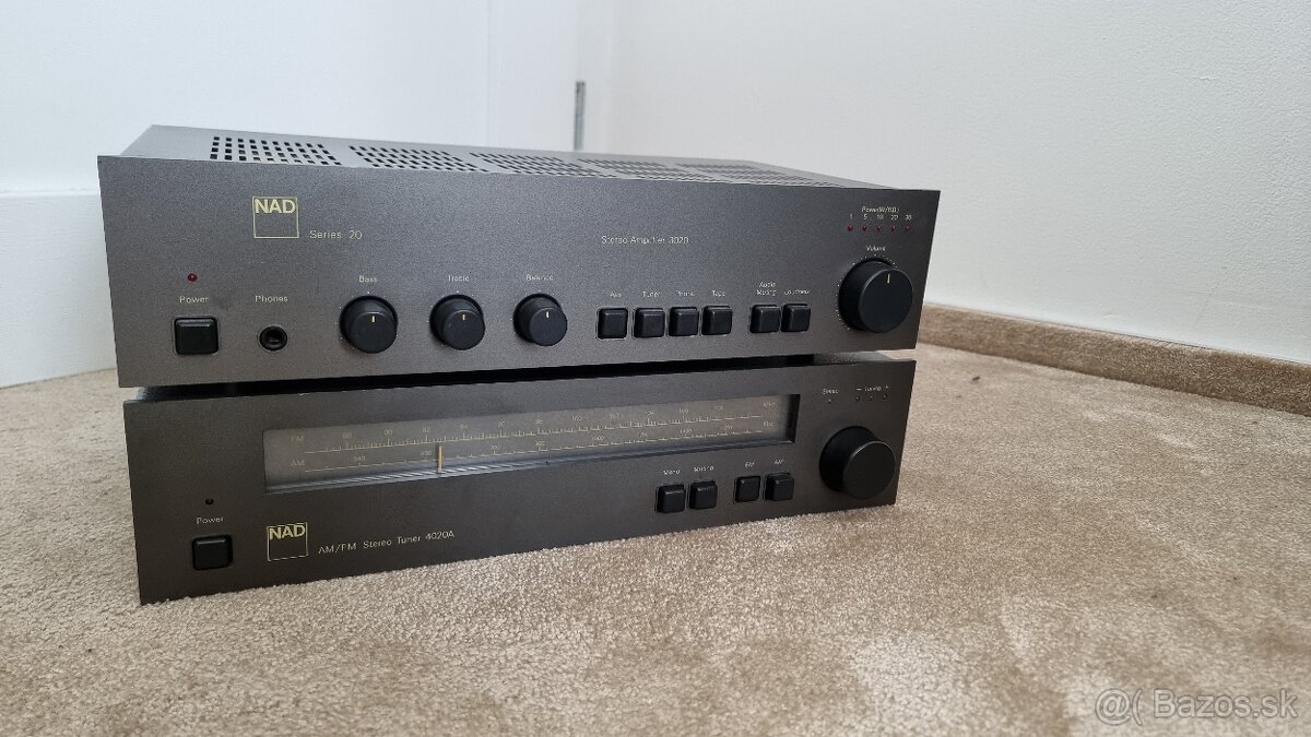 NAD 3020 zosilňovač a NAD 4020A tuner