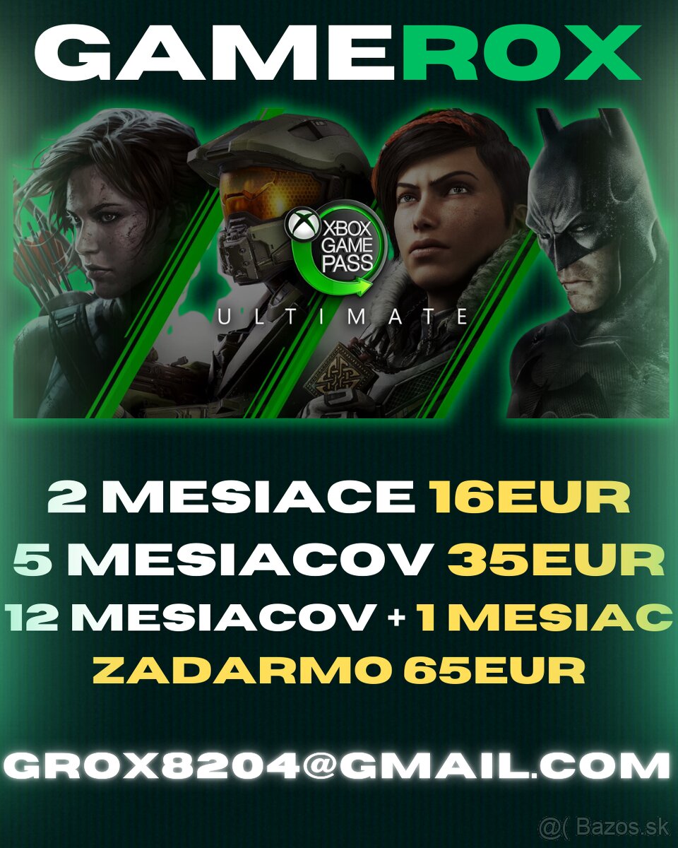 Xbox Game Pass Ultimate - 2/5/13 MESIACOV - NAJLEPŠIA CENA