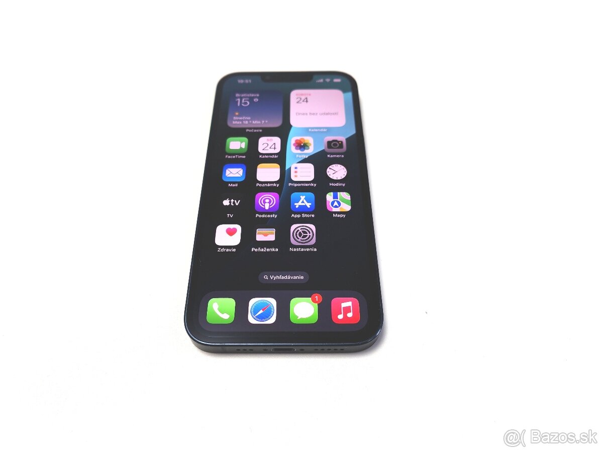 APPLE IPHONE 13 128GB BLACK ,ZDRAVIE BATERKY 100%
