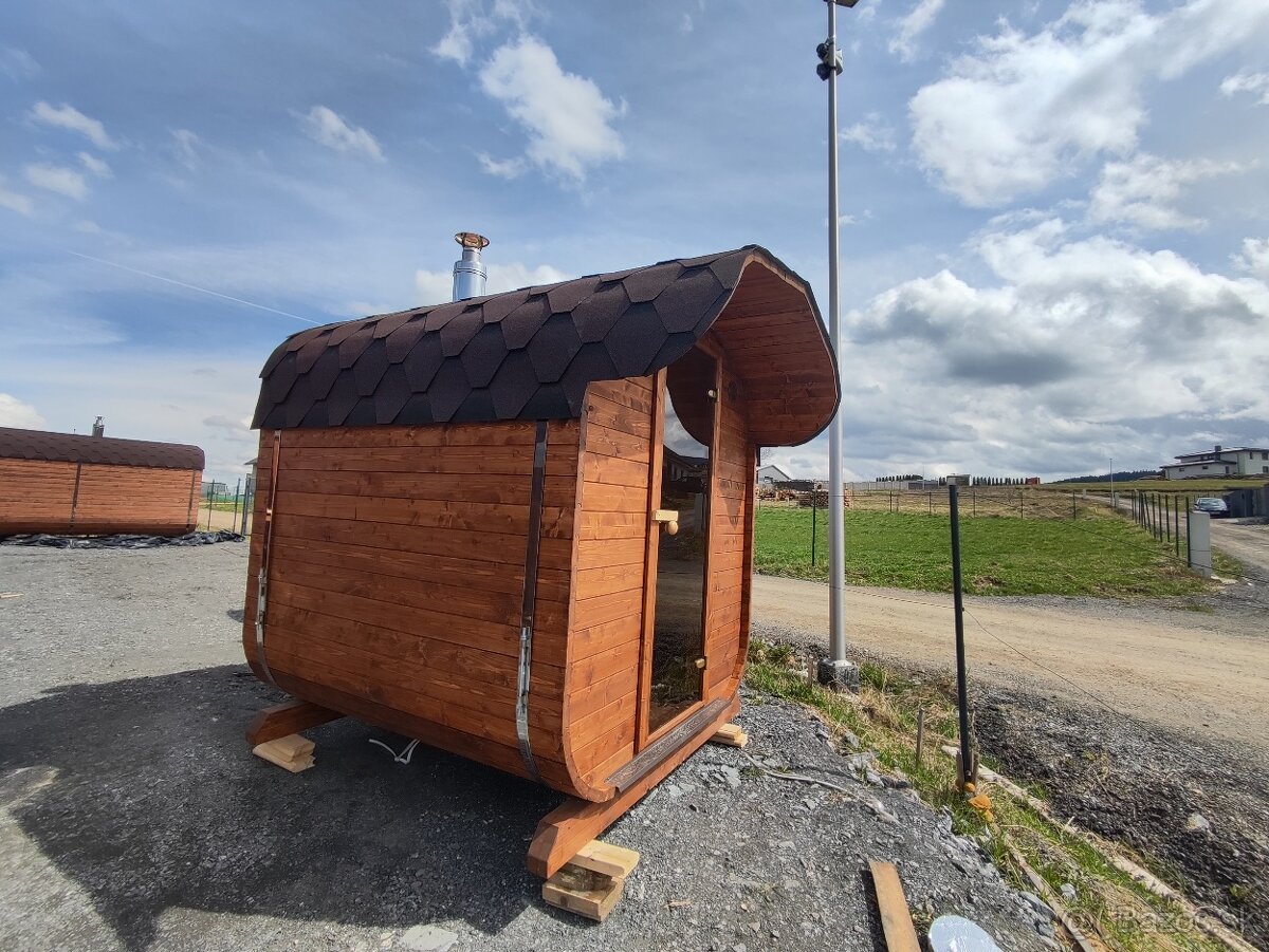 Sudová sauna - sudové sauny - štvorcová sauna
