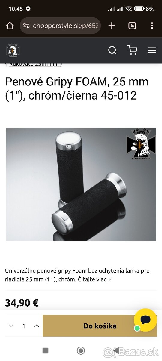 Gumenné gripy 1"