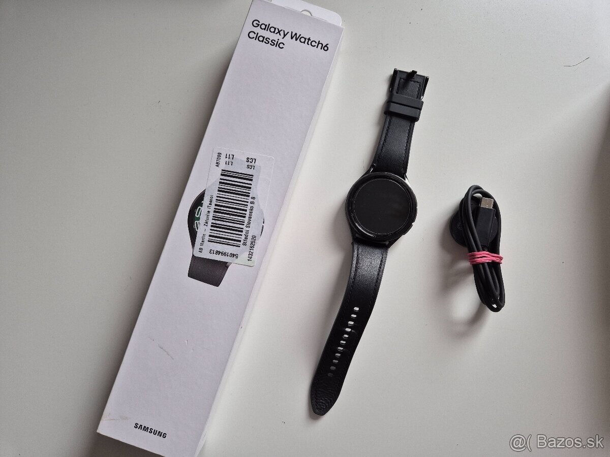 Samsung Galaxy Watch 6 Classic 47 mm, čierne, ZARUKA