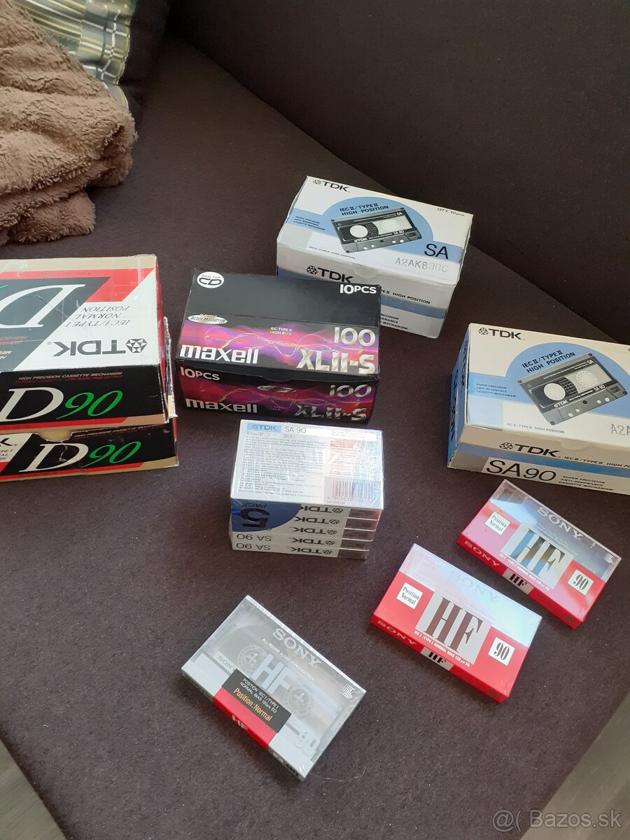 predám orig.zabalenéaudiokazety TDK SA 90 a iné,reál foto