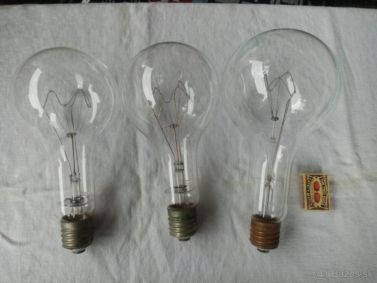 žiarovka 230 V, 1000 W, závit E 40 - retro