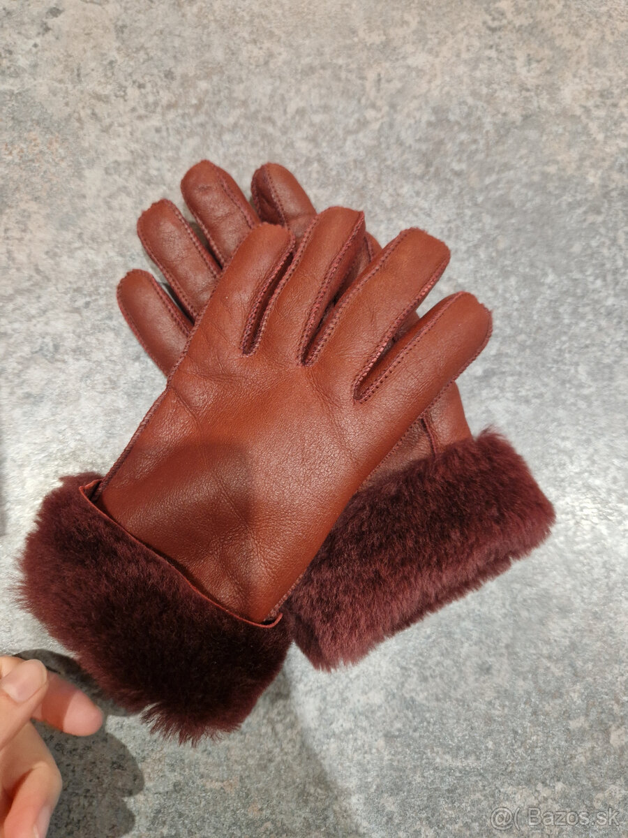 Dámske kožené rukavice
