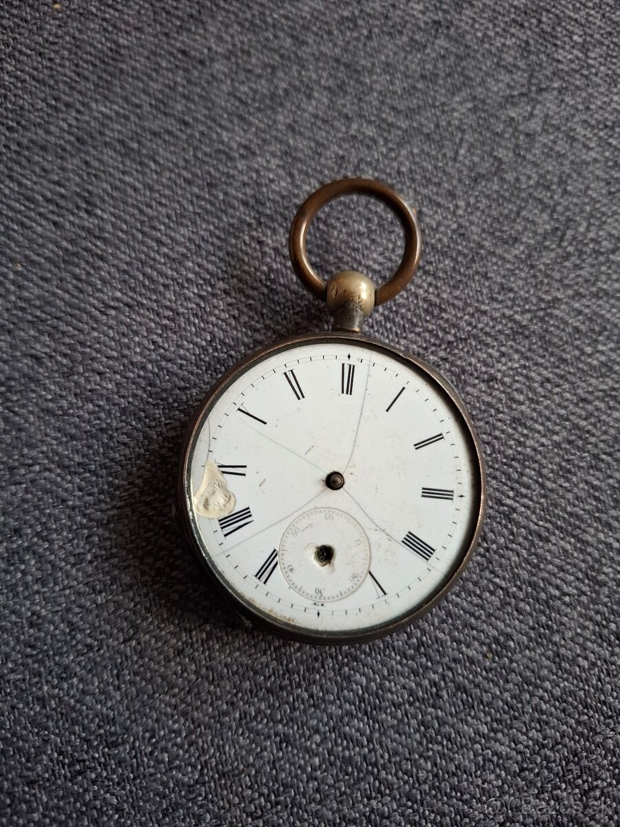 Staré vreckové hodinky 2 - strieborný obal