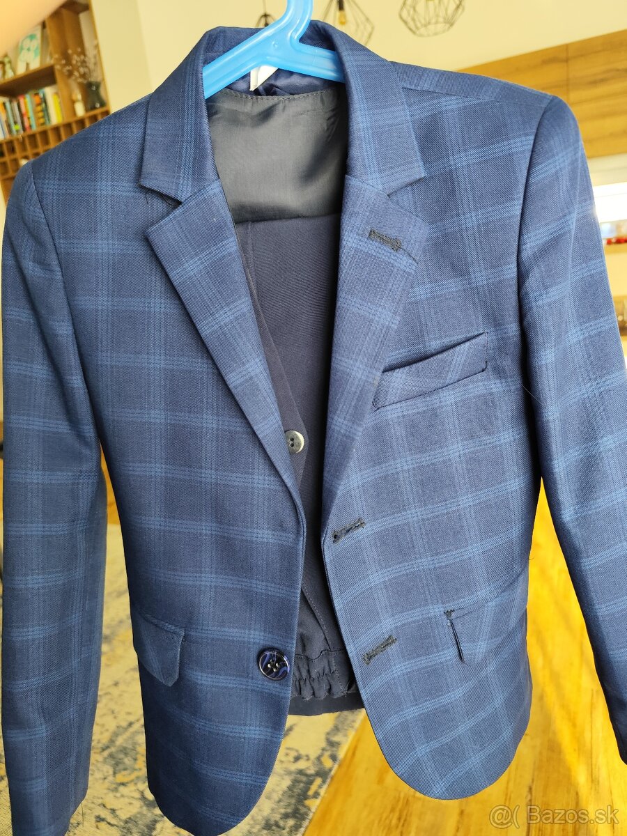 Chlapčenský oblek 116 modrý