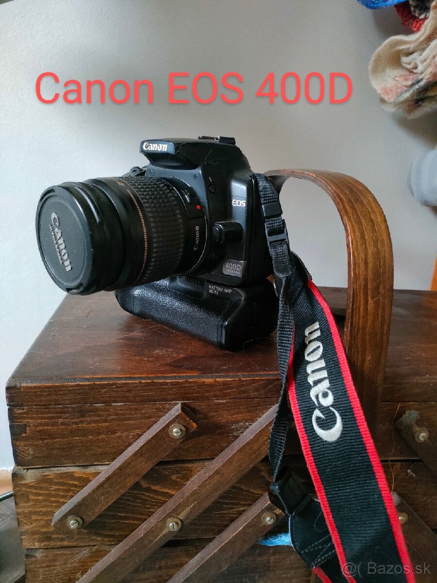 Zrkadlovka Canon EOS 400D + battery grip BG - E3
