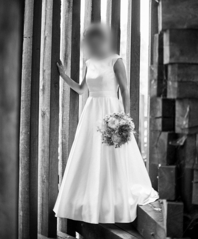 Jenoduché, elegantné svadobné šaty 36-38