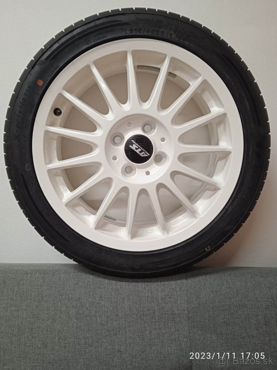 Nové biele športové 16" disky s pneu, 4 ks