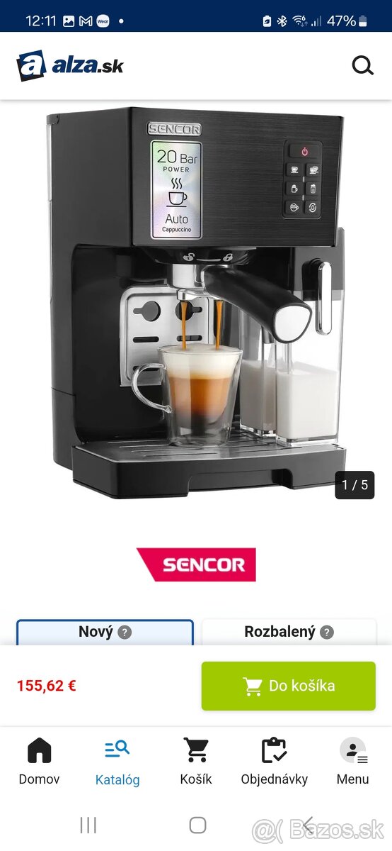 Kávovar Sencor