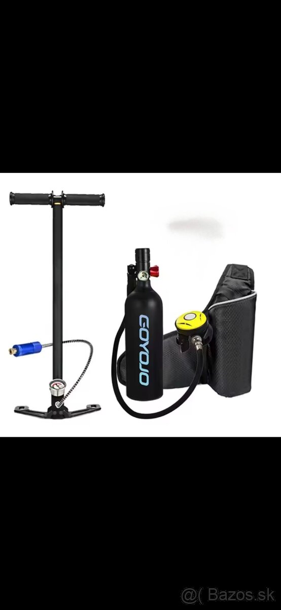 Potápačský set komplet plus pumpa ako nové