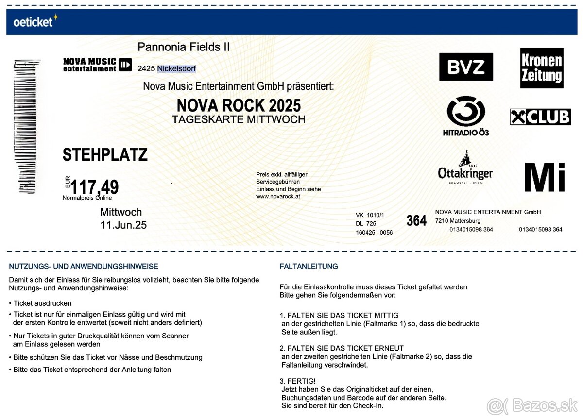 NOVAROCK, NICKELSDORF, 11. JÚN 2025 (streda)