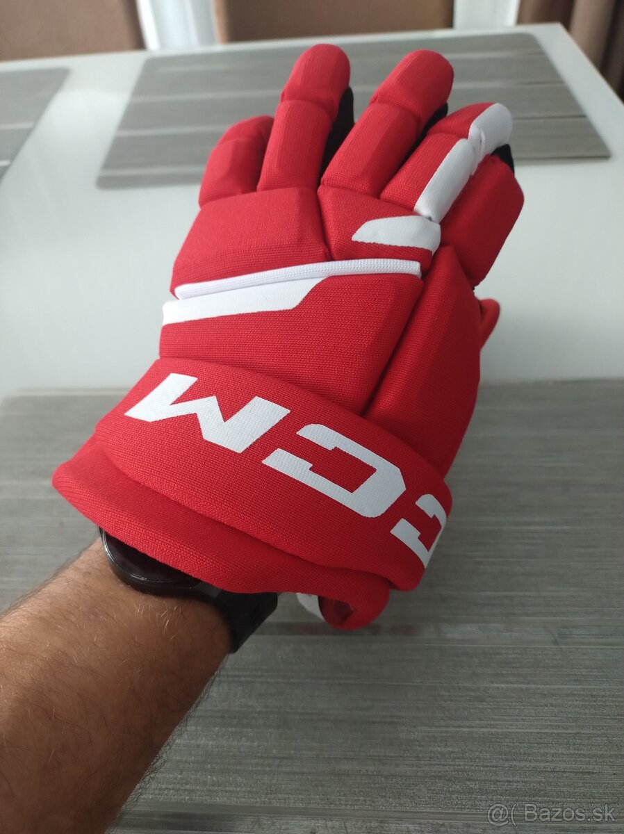 Hokejové rukavice CCM 10 red/white