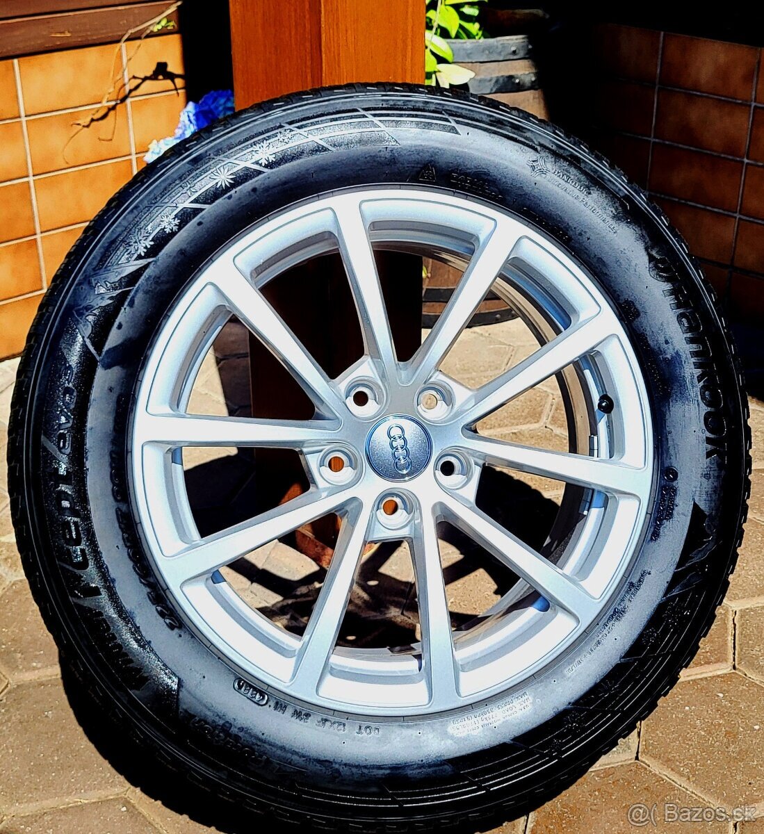 alu R17 5x112, (zimné pneu 225/60) orig. Audi A6