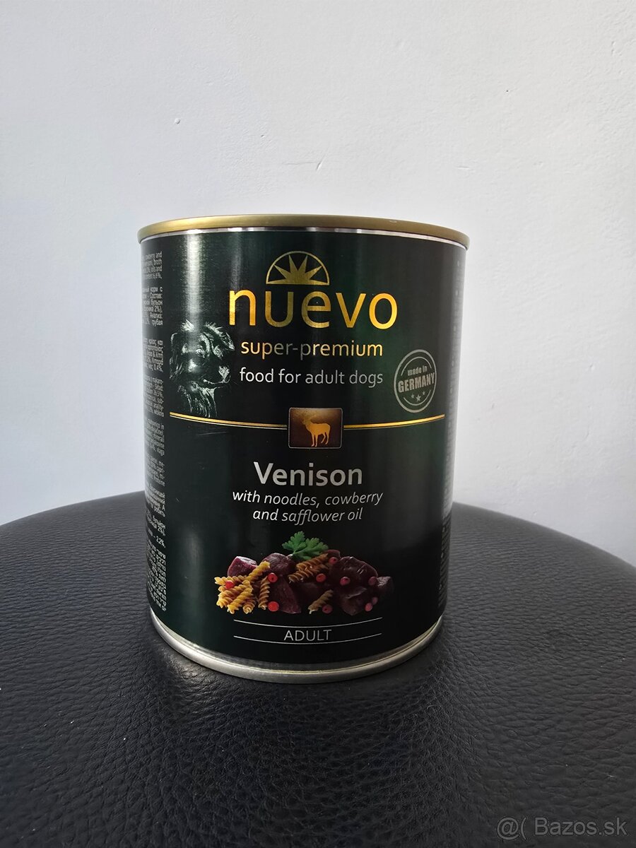 Predám konzervy pre psov Nuevo Venison – 20 ks (800 g