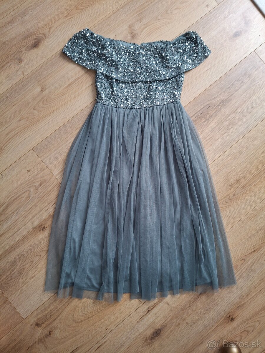 Midi spolocenske saty 38