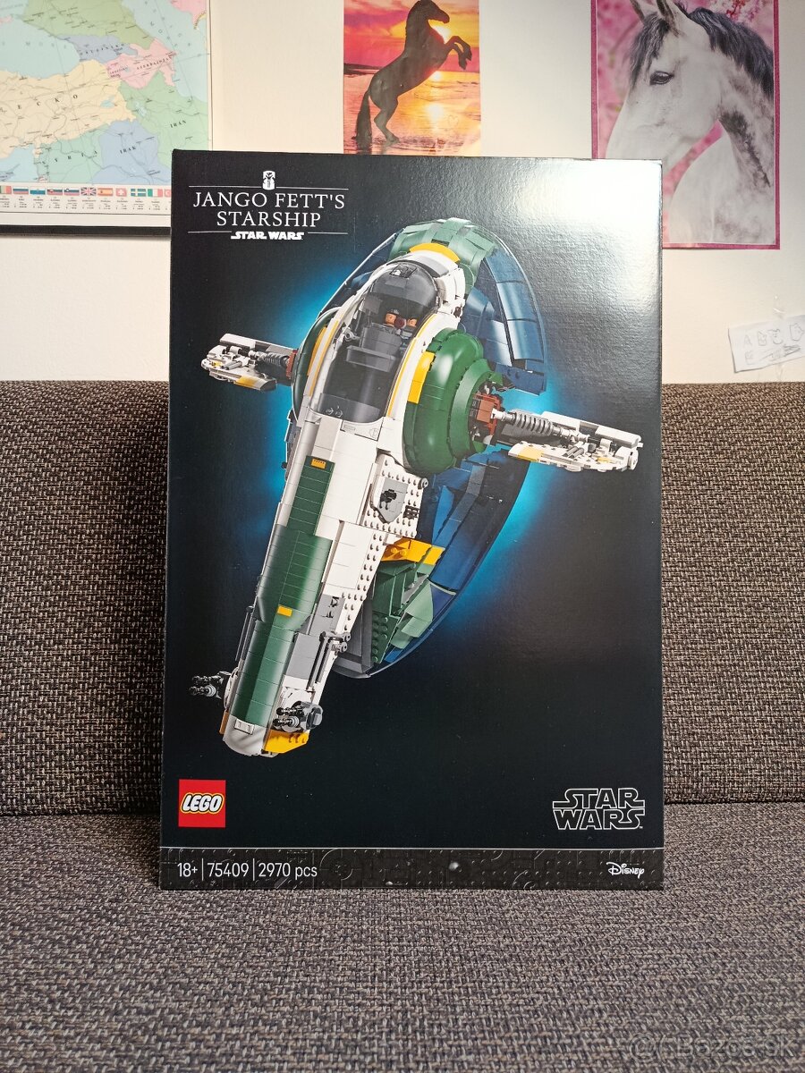 Jango Fett a jeho vesmírna loď triedy Firespray + darčeky