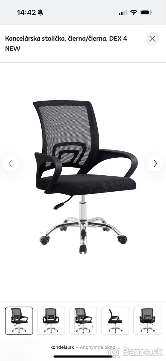 Kancelárska stolička 2ks