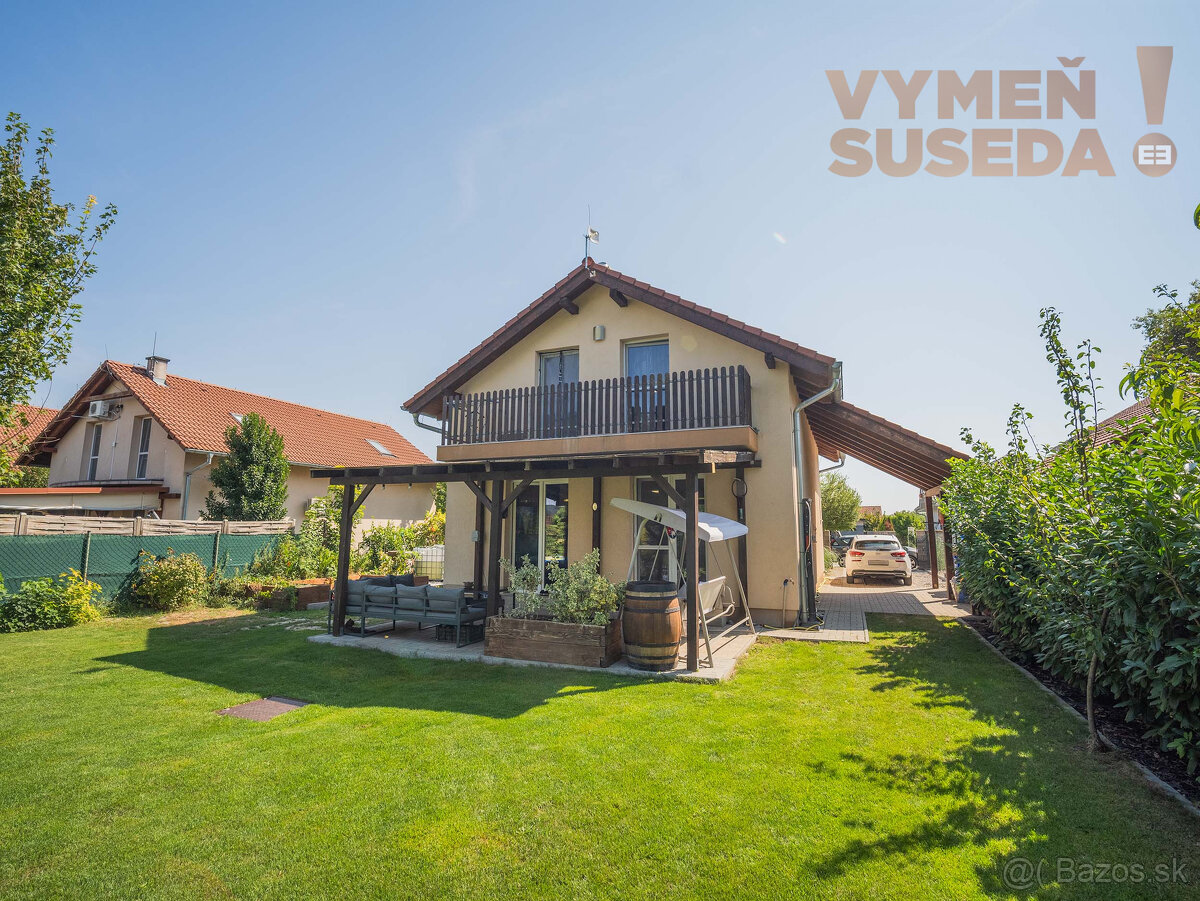 VYMEŇ SUSEDA – SAMOSTATNÝ 4 IZB. RODINNÝ DOM S KRÁSNYM POZE