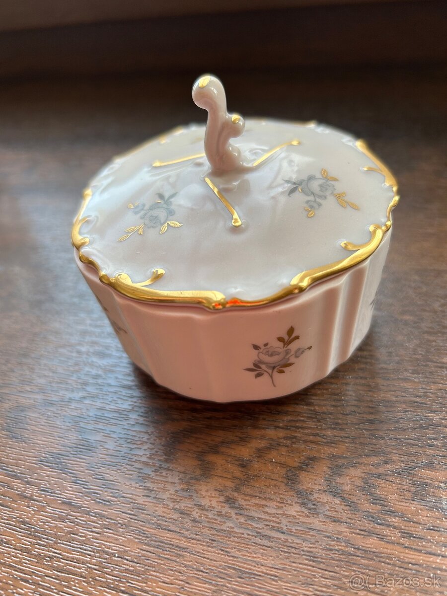 Ružový porcelán, cukornička