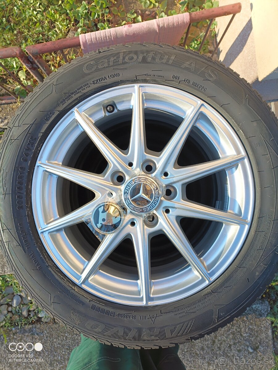 Alu disky 5x112 r16 + NOVÉ zimné pneu
