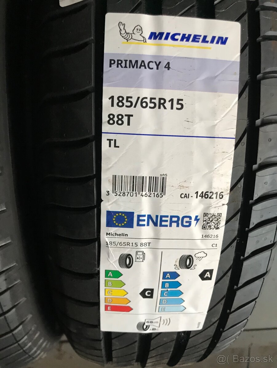 PREDÁM LETNÉ PNEU 185/65/15 Michelin