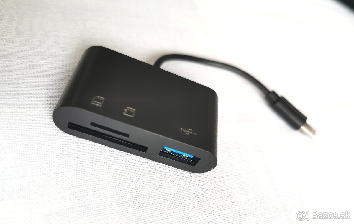 Čítačka pamäťových kariet SD, microSD + USB