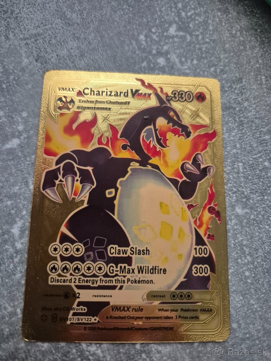 Pokrmov Karta .Charizard V MAX