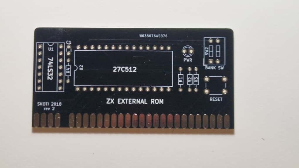 Sinclair ZX Spectrum eprom interface PCB