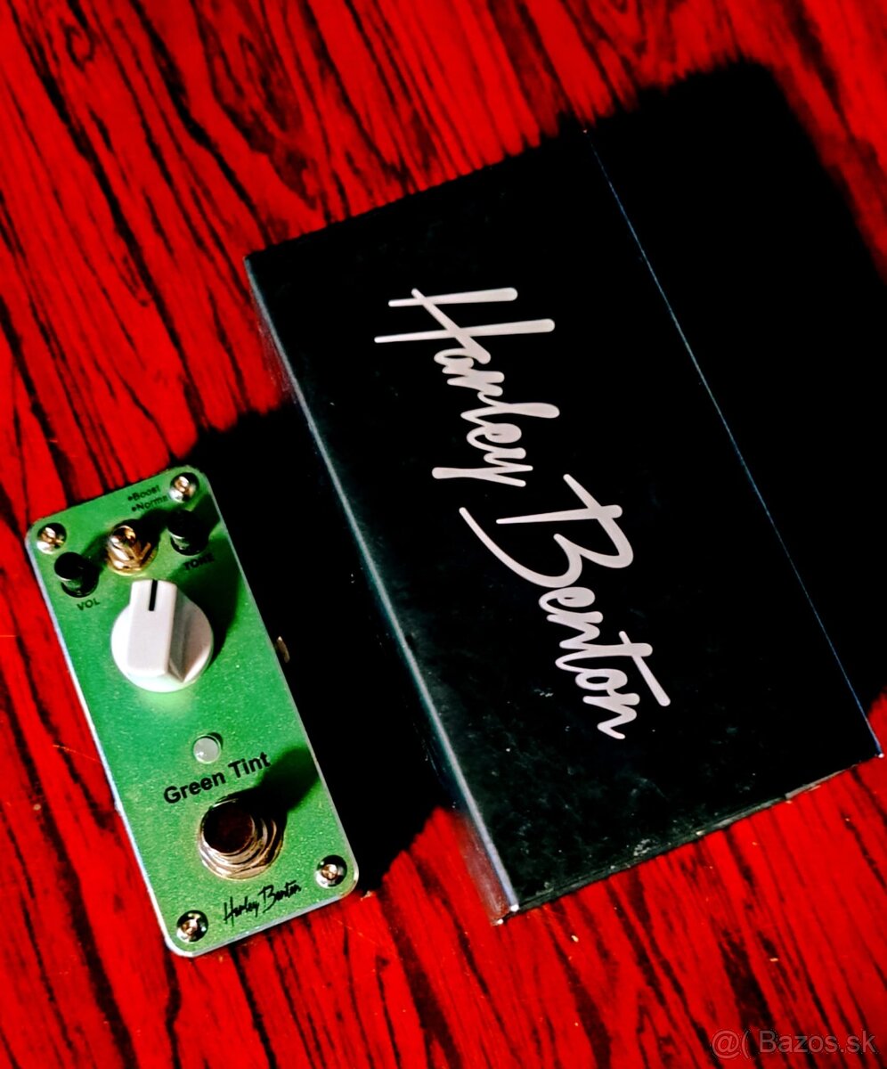 Gitarový efekt Harley Benton MiniStomp Green Tint