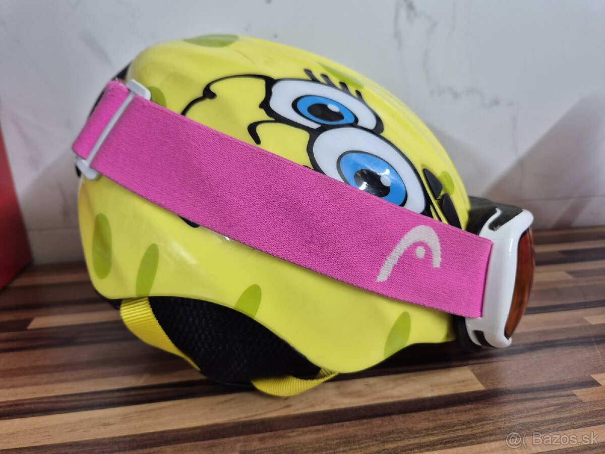 Lyžiarska prilba + okuliare