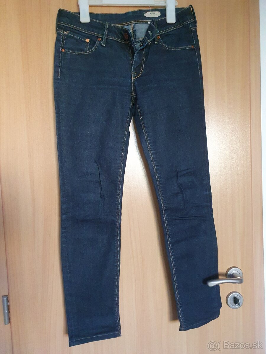 Bedrové jeansové nohavice 4