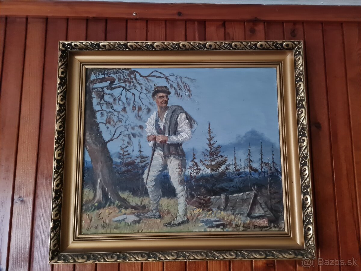 Obraz olej na dreve