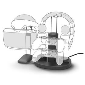 Predám nabíjaciu stanicu a stojan aj VR PS4 a PS5 – 4 in 1