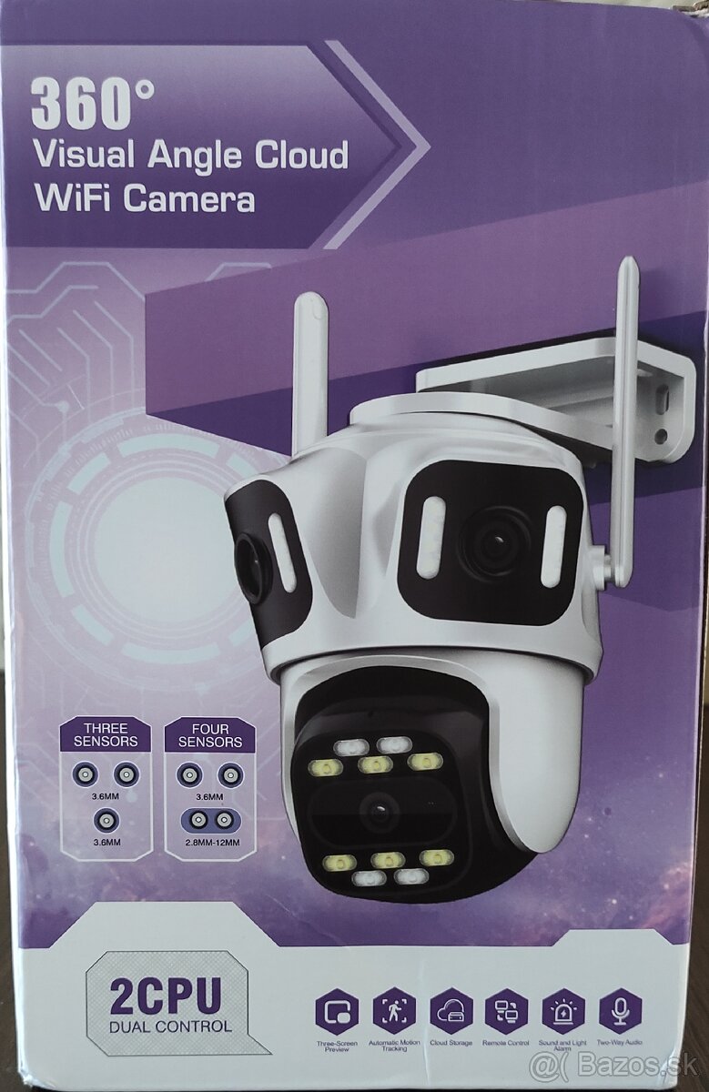 WiFi 2.4GHz alebo LAN IP kamera