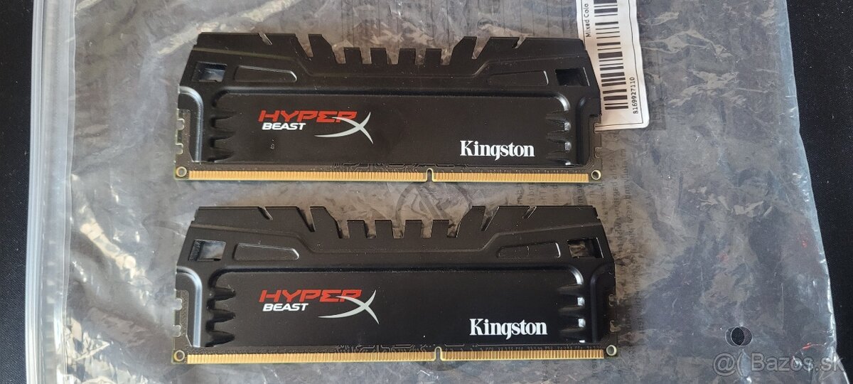 Predám pamäte 16GB (2x8) DDR3 Kingston HyperX BEAST 2400 Mhz