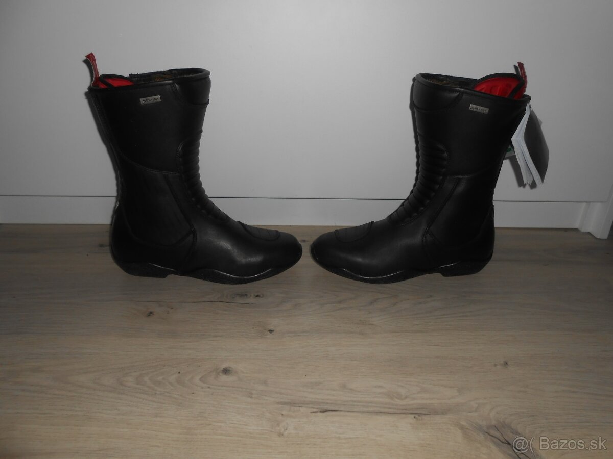 Predam nove damske kozene moto cizmy znacky IXS TOUR