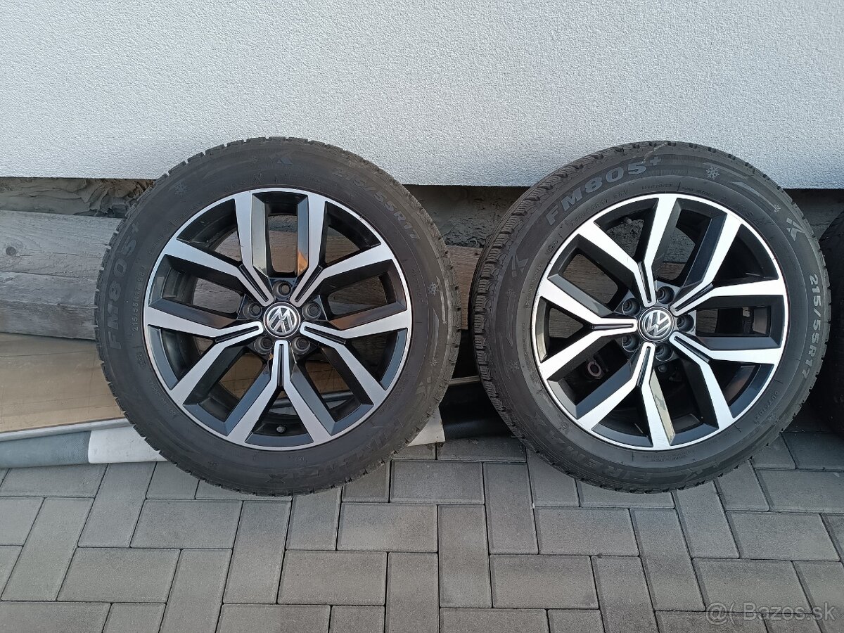 215/55r17 zimné 5x112 Passat b8