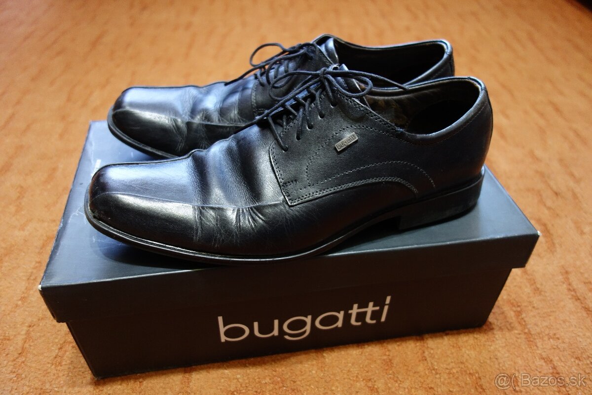 Kožené poltopánky bugatti veľkosť 40