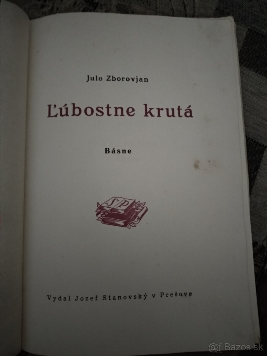 Julo Zborovjan - zbierka básní