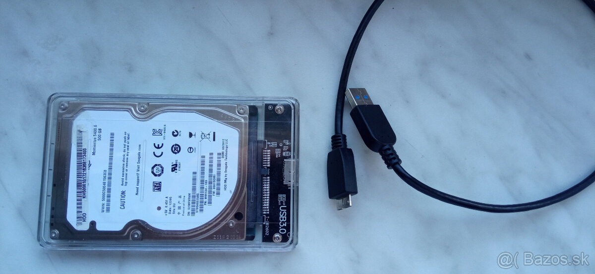 externý 500GB HDD disk USB3