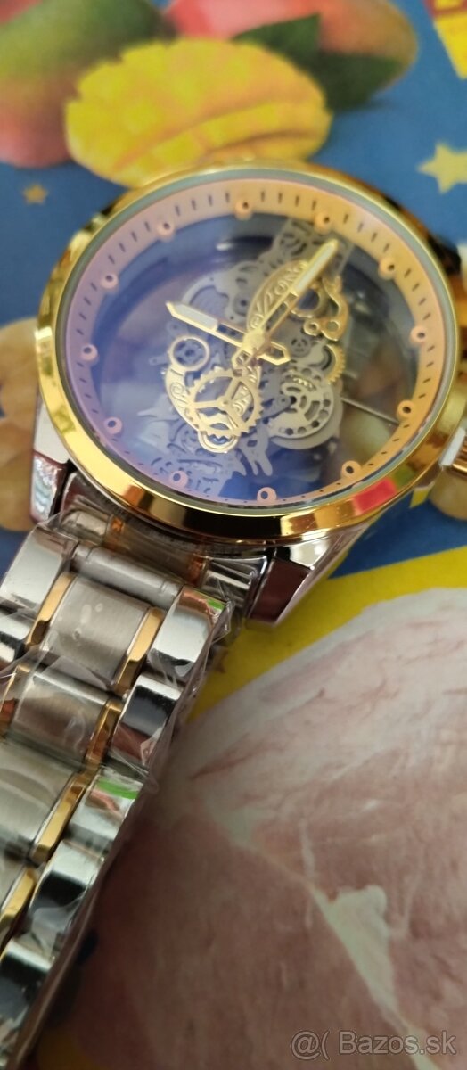 luxusní hodinky SEWOR SKELETON