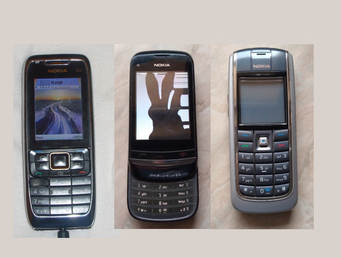 Nokia E51-1, C2-02, 6020