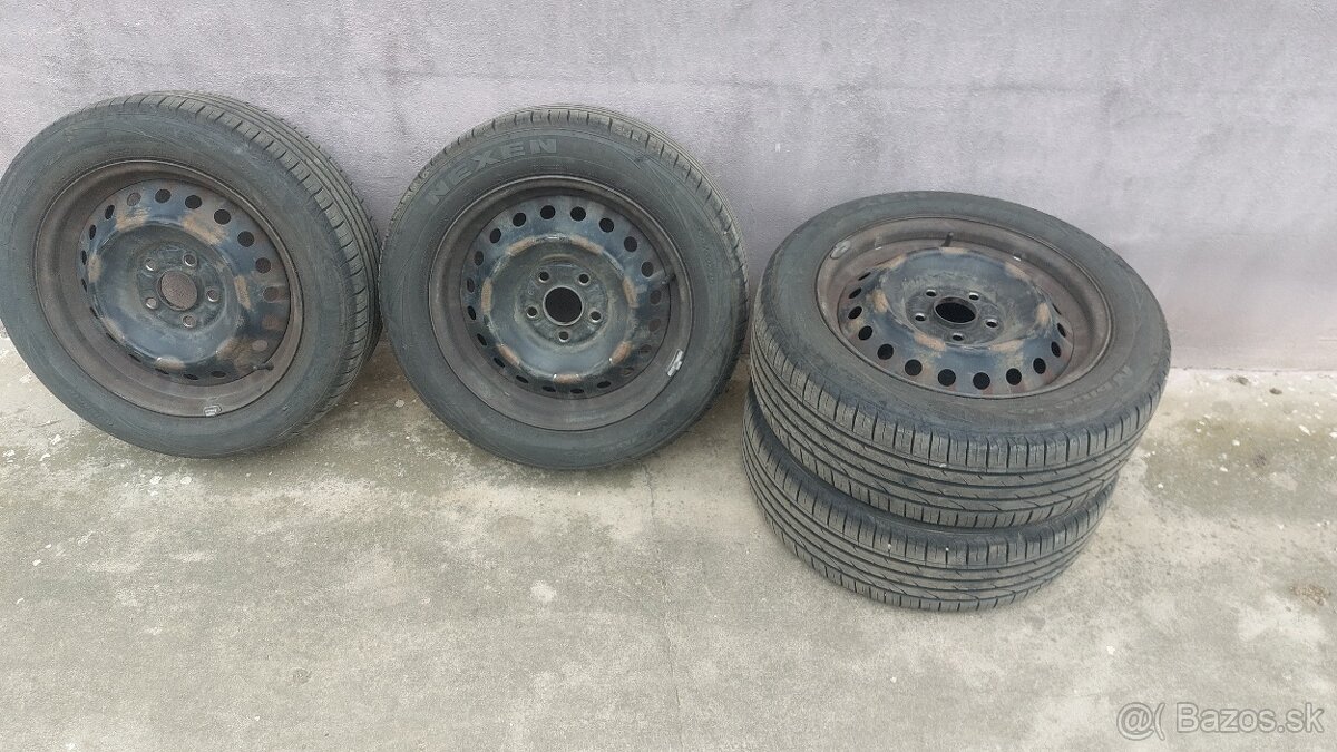 205/55 R16 91V Plechové disky s letnými pneumatikami