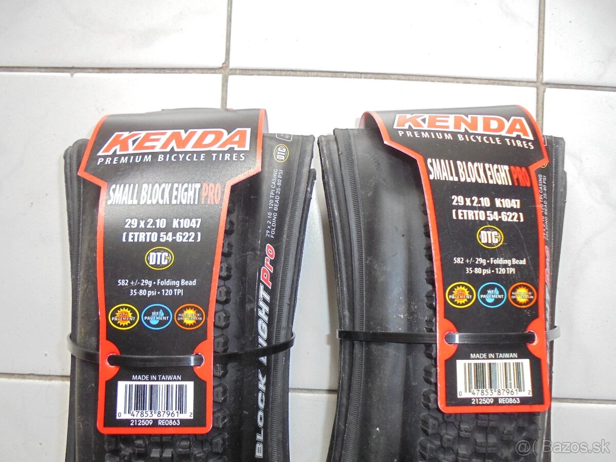 Nové Kevlarové Kenda Small Block 8 PRO DTC 29 x 2,1.
